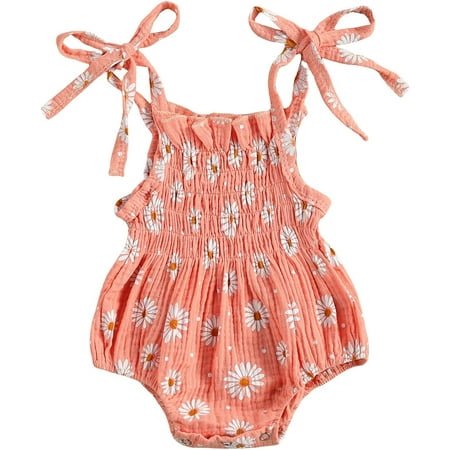 Newborn Baby Girls Strap Sleeveless Romper Floral Sling Bodysuit Jumpsuit with Headband Summer Outfits
Newborn Baby Girls Strap Sleeveless Romper Floral Sling Bodysuit Jumpsuit with Headband Summer Outfits
