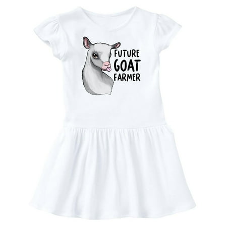 Inktastic Future Goat Farmer Gift Toddler Girl Dress