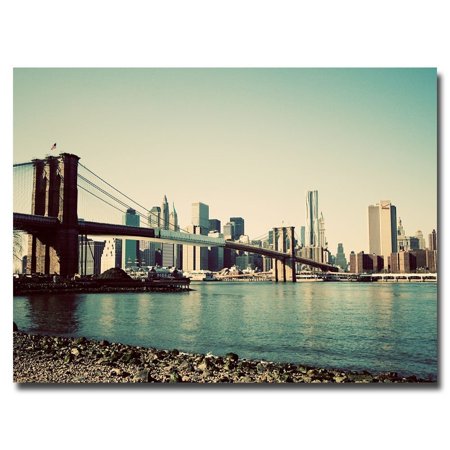 Brooklyn Bridge II by Ariane Moshayedi, 22 by 32-Inch Canvas Wall Art