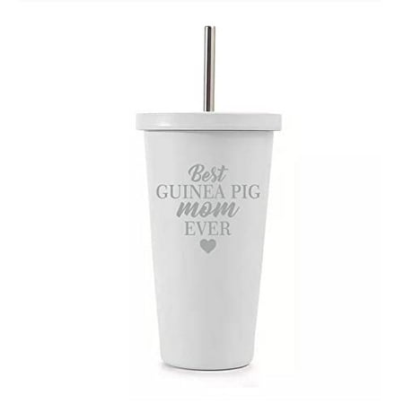 16 oz Stainless Steel Double Wall Insulated Tumbler Pool Beach Cup Travel Mug With Straw Best Guinea Pig Mom Ever (White)
16 oz Stainless Steel Double Wall Insulated Tumbler Pool Beach Cup Travel Mug With Straw Best Guinea Pig Mom Ever (White)