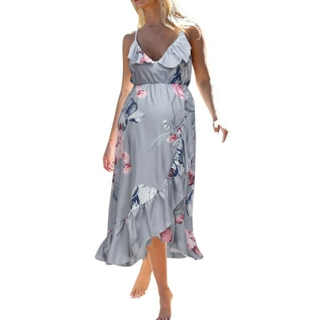 TAIAOJING Women s Maternity Dress Sleeveless Casual Flower Print Ruffle Dress Pregnanty Sundress
TAIAOJING Women s Maternity Dress Sleeveless Casual Flower Print Ruffle Dress Pregnanty Sundress