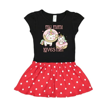 Inktastic My Mimi Loves Me Gift Toddler Girl Dress