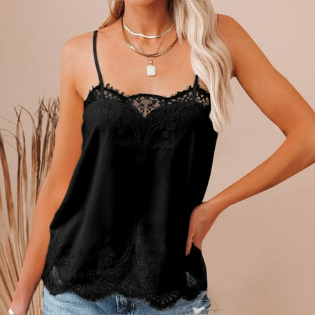 Women s Casual Lace Hollow Out Spaghetti Strap Camis Sexy Loose V Neck Top Note Please Buy One Or Two Sizes Larger
Women s Casual Lace Hollow Out Spaghetti Strap Camis Sexy Loose V Neck Top Note Please Buy One Or Two Sizes Larger