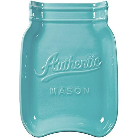 Palais Dinnerware Spoon Rest Collection Large Ceramic Drip Catcher for Spoons Tongs Spatula Grill Brushes (Mason Jar - Aqua Blue)
Palais Dinnerware Spoon Rest Collection Large Ceramic Drip Catcher for Spoons Tongs Spatula Grill Brushes (Mason Jar - Aqua Blue)