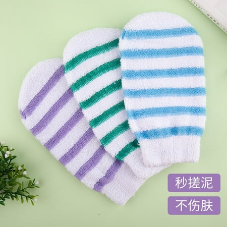 3pcs Shower Gloves Bathing Gloves Exfoliating Gloves Exfoliating Mitts Skin Cleaning Gloves