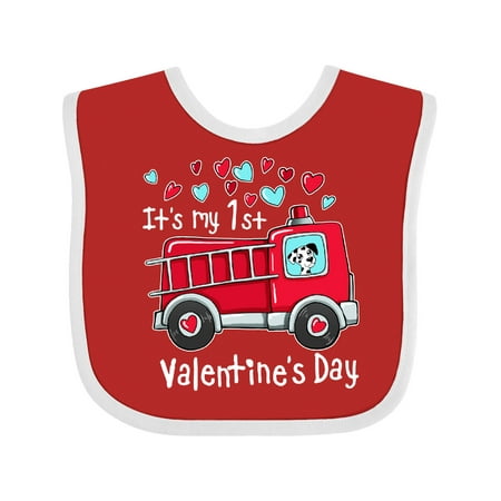 Inktastic It s My 1st Valentine s Day Fire Truck with Cute Dalmatian Boys or Girls Baby Bib
Inktastic It s My 1st Valentine s Day Fire Truck with Cute Dalmatian Boys or Girls Baby Bib