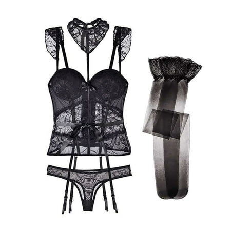 Varsbaby Sexy Push up Underwear Shape Body Underwire Bra and Panties and Stocking 3 piece
Varsbaby Sexy Push up Underwear Shape Body Underwire Bra and Panties and Stocking 3 piece