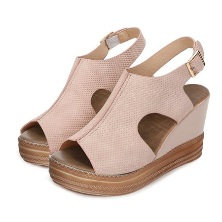 〖Yilirongyumm〗 Pink 37 Sandals Women Wedges Roman Buckle Women s Sandals Fashion Strap Casual Ladies Shoes Solid Women s Sandals
〖Yilirongyumm〗 Pink 37 Sandals Women Wedges Roman Buckle Women s Sandals Fashion Strap Casual Ladies Shoes Solid Women s Sandals