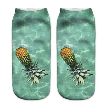 Ichuanyi Casual Work Business Socks 3D Cute Printing Medium Sports Socks Mujer Unisex