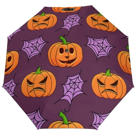 ANYWAY.GO Windproof & Water-Resistant Compact Foldable Travel Umbrellatotes Halloween Pumpkin Pattern Violet Portable Travel Umbrella,Diameter 42.5 in
ANYWAY.GO Windproof & Water-Resistant Compact Foldable Travel Umbrellatotes Halloween Pumpkin Pattern Violet Portable Travel Umbrella,Diameter 42.5 in