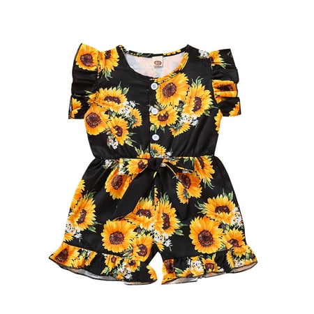 AIMAOMI Toddler Baby Girls Sleeveless Sunflower Printed Bowknot Ruffles Romper Jumpsuit H
AIMAOMI Toddler Baby Girls Sleeveless Sunflower Printed Bowknot Ruffles Romper Jumpsuit H