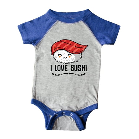 Inktastic I Love Sushi Gift Baby Boy or Baby Girl Bodysuit