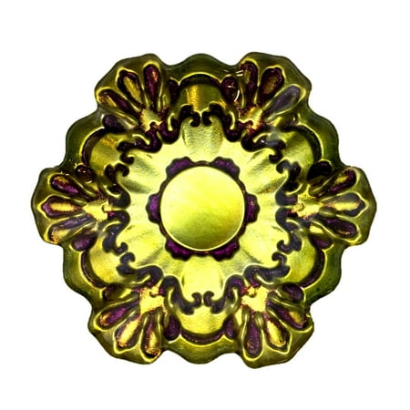 LACE 6.5 GREEN PURPLE CANAPE PLATE