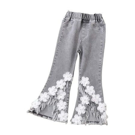 Toddler Denim 3d Flower Printed Pants Baby Toddlers Girls Trousers Ruffles Lace Jeans 3-12 Years Child Clothing Streetwear Kids Dailywear Outwear
Toddler Denim 3d Flower Printed Pants Baby Toddlers Girls Trousers Ruffles Lace Jeans 3-12 Years Child Clothing Streetwear Kids Dailywear Outwear