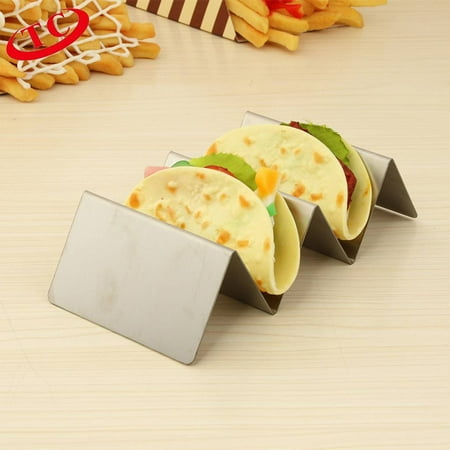 Stainless Steel Taco Holder Stand Wave Shape Taco Rack Biscuit Mexican Food Rack Pancake Cookie Stand Kitchen