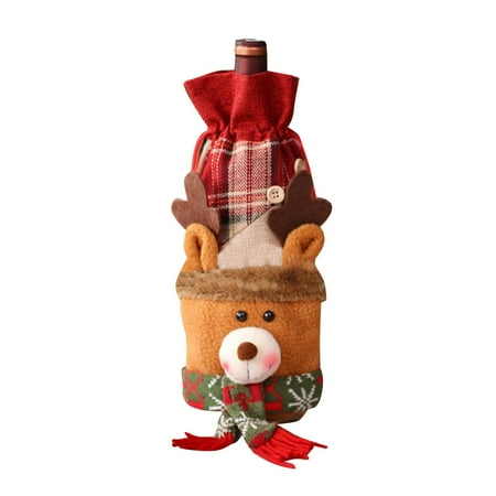 Christmas Restaurant Decorations Christmas Bottle Bag Decorations Santa Champagne Set
Christmas Restaurant Decorations Christmas Bottle Bag Decorations Santa Champagne Set