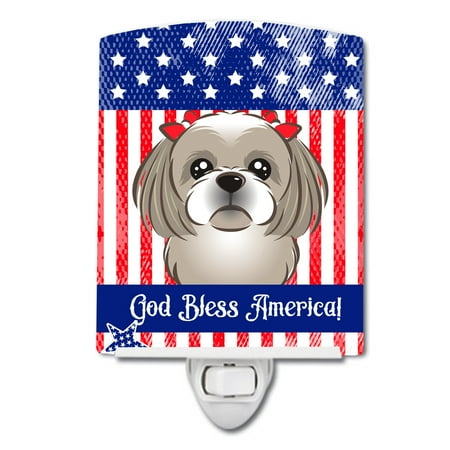 Caroline s Treasures BB2180CNL Flag and Gray Silver Shih Tzu Ceramic Night Light 6x4x3 multicolor
Caroline s Treasures BB2180CNL Flag and Gray Silver Shih Tzu Ceramic Night Light 6x4x3 multicolor