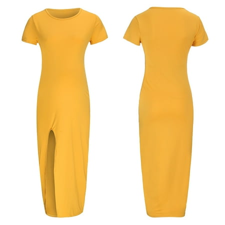 Simplmasygenix Women s Maternity Short Sleeve Dresses Summer Clearance Clothing Fashion Women Solid Bodycon Open Fork Pregnancy Dress
Simplmasygenix Women s Maternity Short Sleeve Dresses Summer Clearance Clothing Fashion Women Solid Bodycon Open Fork Pregnancy Dress