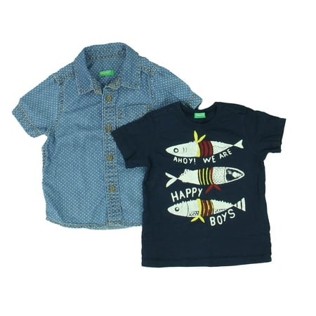 

Pre-owned United Colors Of Benetton Boys Blue Apparel Sets size: 12 Months