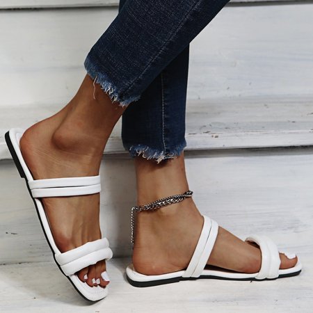 Aayomet Summer Slippers for Women Casual Flip-Flops Shoes Summer Toe Open Beach Women s Slippers Rhinestone Women s slipper White 8.5
Aayomet Summer Slippers for Women Casual Flip-Flops Shoes Summer Toe Open Beach Women s Slippers Rhinestone Women s slipper White 8.5