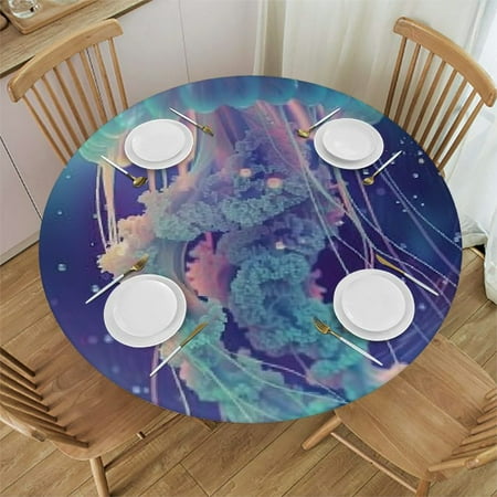 Palnkart Jellyfish Bubbles Round Table Cover Stain Resistant Washable Indoor Outdoor Tablecloth Kitchen Dining Wedding Parties 100% Polyester Fiber 54-58
Palnkart Jellyfish Bubbles Round Table Cover Stain Resistant Washable Indoor Outdoor Tablecloth Kitchen Dining Wedding Parties 100% Polyester Fiber 54-58