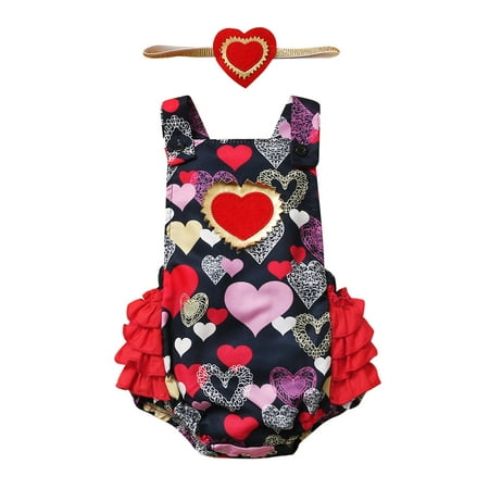 Infant Girls Bodysuits Ruffle Trim Hearts Printed Valentine s Day Backless Baby Clothes Newborn Kids Children Loose Fashion Outwear Leisure Spring Summer Rompers Jumpsuits
Infant Girls Bodysuits Ruffle Trim Hearts Printed Valentine s Day Backless Baby Clothes Newborn Kids Children Loose Fashion Outwear Leisure Spring Summer Rompers Jumpsuits