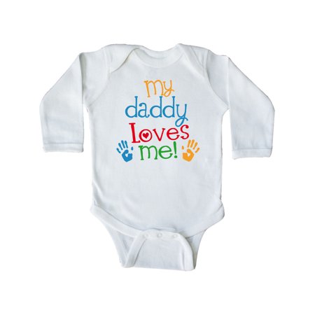 Inktastic Daddy Loves Me Gift For Son Gift Baby Boy or Baby Girl Long Sleeve Bodysuit
Inktastic Daddy Loves Me Gift For Son Gift Baby Boy or Baby Girl Long Sleeve Bodysuit