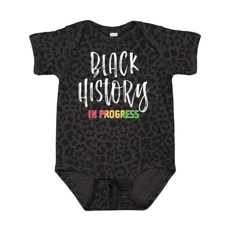 Inktastic Black History in Progress Gift Baby Boy or Baby Girl Bodysuit