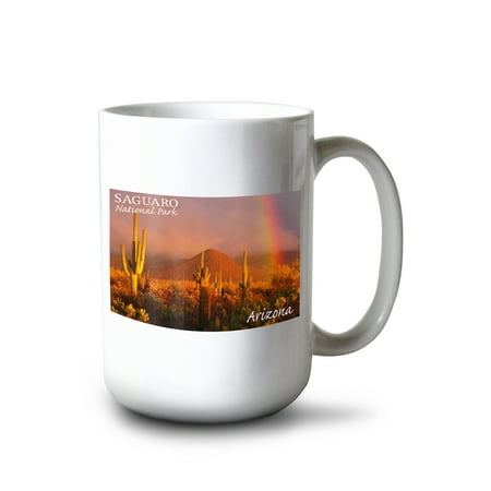 15 fl oz Ceramic Mug Saguaro National Park Arizona Rainbow Dishwasher & Microwave Safe
15 fl oz Ceramic Mug Saguaro National Park Arizona Rainbow Dishwasher & Microwave Safe