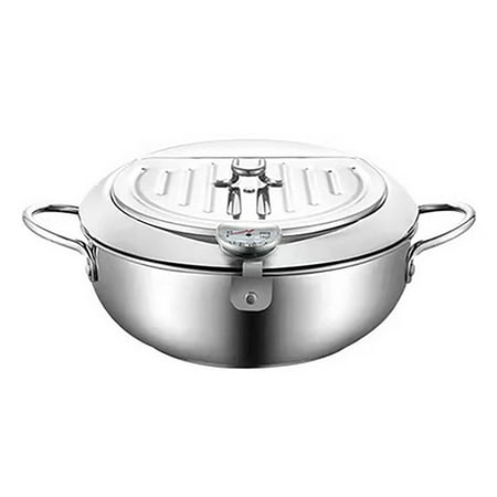 Frying Pans 304 Stainless Steel Pot Japanese Deep Fryer Kitchen Deep Frying Pot Temperature Control Without Oil Cookware
Frying Pans 304 Stainless Steel Pot Japanese Deep Fryer Kitchen Deep Frying Pot Temperature Control Without Oil Cookware