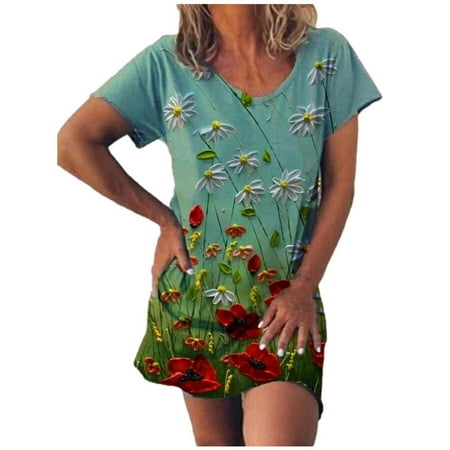 Formal Dresses for Women Wedding Dress Women Fashion Casual Comfy Sexy Printing O-Neck Short Sleeve Mini Dress Summer Dresses for Women 2022 Birthday Dresses for Women on Clearance Green 2XL
Formal Dresses for Women Wedding Dress Women Fashion Casual Comfy Sexy Printing O-Neck Short Sleeve Mini Dress Summer Dresses for Women 2022 Birthday Dresses for Women on Clearance Green 2XL