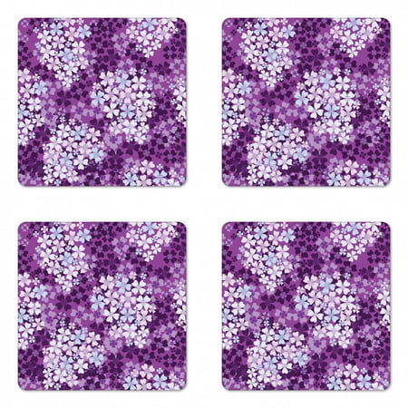 Flower Coaster Set of 4 Lilacs Illustration Greenery Field Freshness Hydrangea Design Square Hardboard Gloss Coasters Standard Size Purple White Baby Blue by Ambesonne
Flower Coaster Set of 4 Lilacs Illustration Greenery Field Freshness Hydrangea Design Square Hardboard Gloss Coasters Standard Size Purple White Baby Blue by Ambesonne