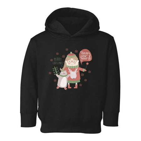 Christmas Girl And Penguin Hoodie Toddler -Image by Shutterstock 2 Toddler 
Christmas Girl And Penguin Hoodie Toddler -Image by Shutterstock 2 Toddler
