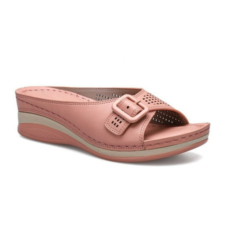 Alueeu Women s slipper Women s Fashion Casual Platform Hollow Buckle Round Toe Sandals And Slippers
Alueeu Women s slipper Women s Fashion Casual Platform Hollow Buckle Round Toe Sandals And Slippers