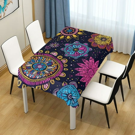 ALAZA Bohemian Mandala Flower Rectangle Tablecloth Tablecover Dinning Table Cloth 60 x60
ALAZA Bohemian Mandala Flower Rectangle Tablecloth Tablecover Dinning Table Cloth 60 x60