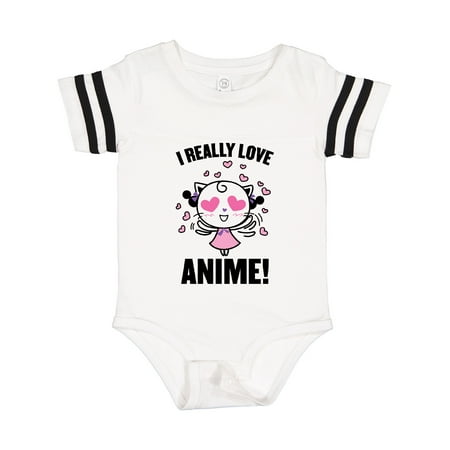 Inktastic I Really Love Anime with Cute Anime Cat and Hearts Gift Baby Boy or Baby Girl Bodysuit 
Inktastic I Really Love Anime with Cute Anime Cat and Hearts Gift Baby Boy or Baby Girl Bodysuit