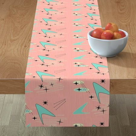 Cotton Sateen Table Runner 90 - Atomic Pale Salmon 1950S Pink Mid Century Retro Style Print Custom Table Linens by Spoonflower
Cotton Sateen Table Runner 90 - Atomic Pale Salmon 1950S Pink Mid Century Retro Style Print Custom Table Linens by Spoonflower