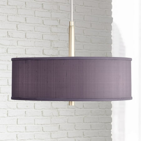 Possini Euro Design Brushed Nickel Pendant Chandelier 16 Wide Modern Eggplant Purple Fabric Drum Shade 3-Light Fixture for Dining Room Kitchen Island
Possini Euro Design Brushed Nickel Pendant Chandelier 16 Wide Modern Eggplant Purple Fabric Drum Shade 3-Light Fixture for Dining Room Kitchen Island