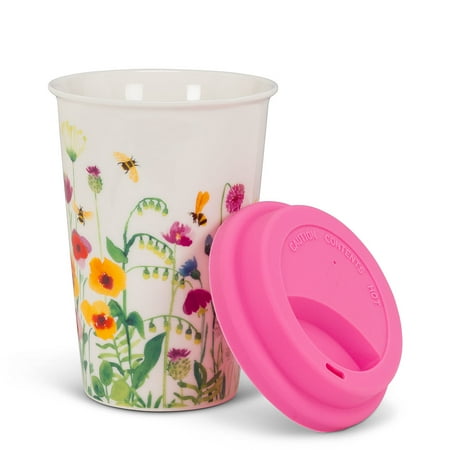 Set of 4 Bee Garden Travel Mug