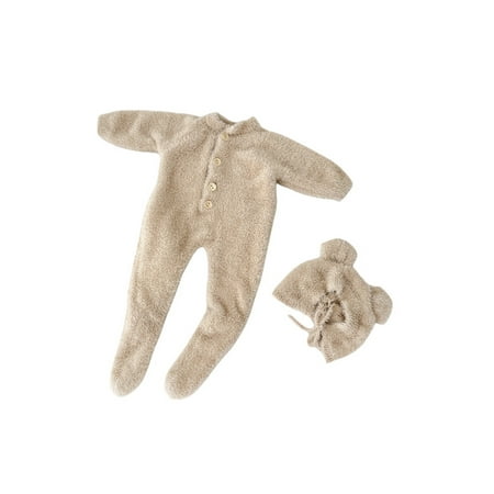 Boiiwant Infant Baby Girls Boys Solid Color Plush Jumpsuit Long Sleeve Round Neck Button Closure Playsuit + Hat Winter Warm Bodysuit 2Pcs 0-24M
Boiiwant Infant Baby Girls Boys Solid Color Plush Jumpsuit Long Sleeve Round Neck Button Closure Playsuit + Hat Winter Warm Bodysuit 2Pcs 0-24M