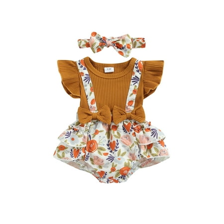 jaweiw Baby Girl Floral Romper Newborn Dress Ruffle Onesie Suspender Shorts Jumpsuit Cute Summer Clothes and Headband
jaweiw Baby Girl Floral Romper Newborn Dress Ruffle Onesie Suspender Shorts Jumpsuit Cute Summer Clothes and Headband