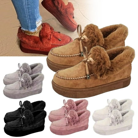Deyuer Autumn Winter Women Thick Warm Plush Anti-Skid Slip-On Soft-soled Flat Shoes
Deyuer Autumn Winter Women Thick Warm Plush Anti-Skid Slip-On Soft-soled Flat Shoes