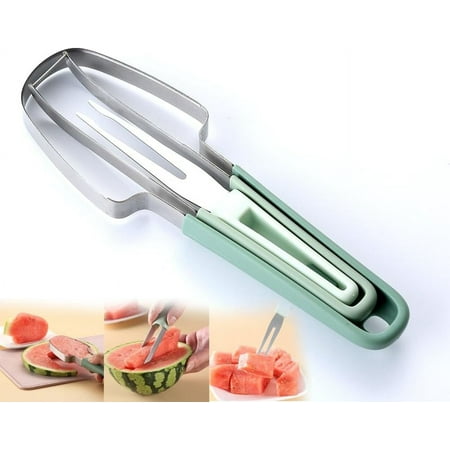VXARARL 3-in-1 Watermelon Fork Slicer Cutter,Stainless Steel Popsicle Cutter Watermelon Cutter Slicer Tool Melon Cutter Knife Portability Fruit Fork for Camping Kitchen Gadgets(Green 1pc)
VXARARL 3-in-1 Watermelon Fork Slicer Cutter,Stainless Steel Popsicle Cutter Watermelon Cutter Slicer Tool Melon Cutter Knife Portability Fruit Fork for Camping Kitchen Gadgets(Green 1pc)