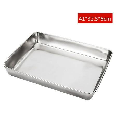 Stainless Steel Rectangular Baware Nonstick Pans Fruit Bread Food Storage Trays Plate Kitchen Deep Steamed Dish Baking Tools
Stainless Steel Rectangular Baware Nonstick Pans Fruit Bread Food Storage Trays Plate Kitchen Deep Steamed Dish Baking Tools