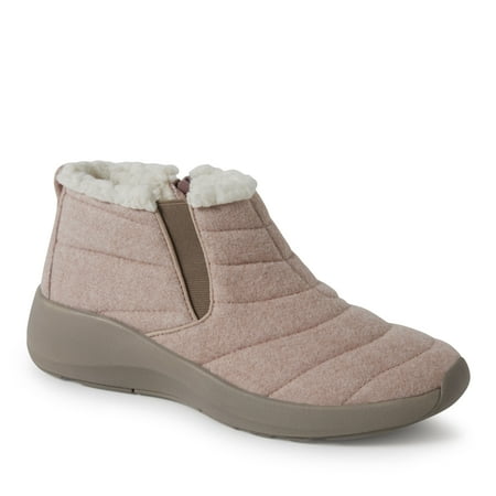 Dearfoams Women s Naomi Double Gore Bootie Indoor/Outdoor Winter Boot