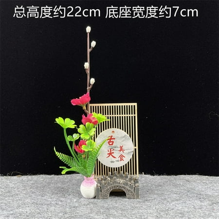 FRCOLOR Japanese Sushi Plate Flower Decoration Food Plate Artificial Plum Blossom Decor
FRCOLOR Japanese Sushi Plate Flower Decoration Food Plate Artificial Plum Blossom Decor