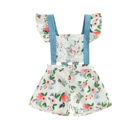 Woshilaocai Toddler Baby Girls Floral Romper Ruffled Backless Lace Bodysuit Shorts Jumpsuit One-Piece Casual Outfit
Woshilaocai Toddler Baby Girls Floral Romper Ruffled Backless Lace Bodysuit Shorts Jumpsuit One-Piece Casual Outfit