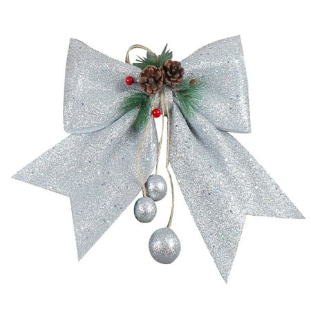 Pgeraug Festivals Big Bow Ornament Diy Pendant Scene Layout Accessories Pendant Hangs Silver
Pgeraug Festivals Big Bow Ornament Diy Pendant Scene Layout Accessories Pendant Hangs Silver