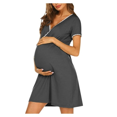 Follure Women Maternity Short Sleeve Hight Waist Dress For Daily Wearing Or Baby Shower
Follure Women Maternity Short Sleeve Hight Waist Dress For Daily Wearing Or Baby Shower