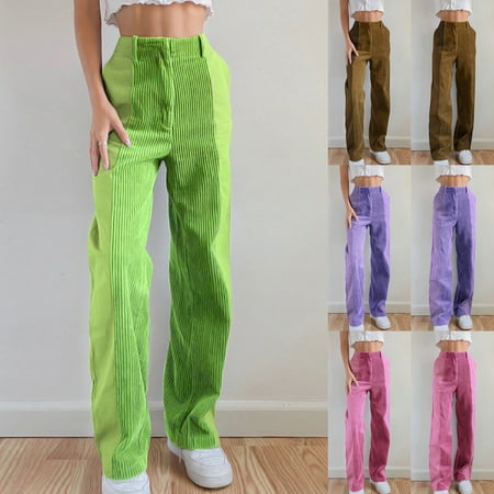 Taluosi Women Fashion Street Style Corduroy Patchwork High Waist Leisure Pants Slacks
Taluosi Women Fashion Street Style Corduroy Patchwork High Waist Leisure Pants Slacks